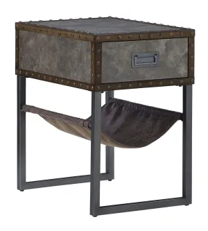 Derrylin Brown Chair Side End Table