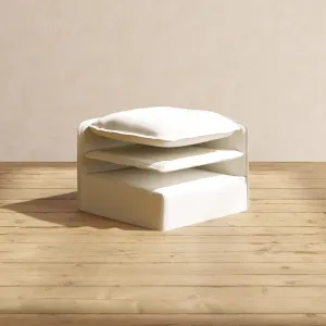 Elevate Comfort Layer Set for Chaise Armchair | Plush Weave in Eggshell