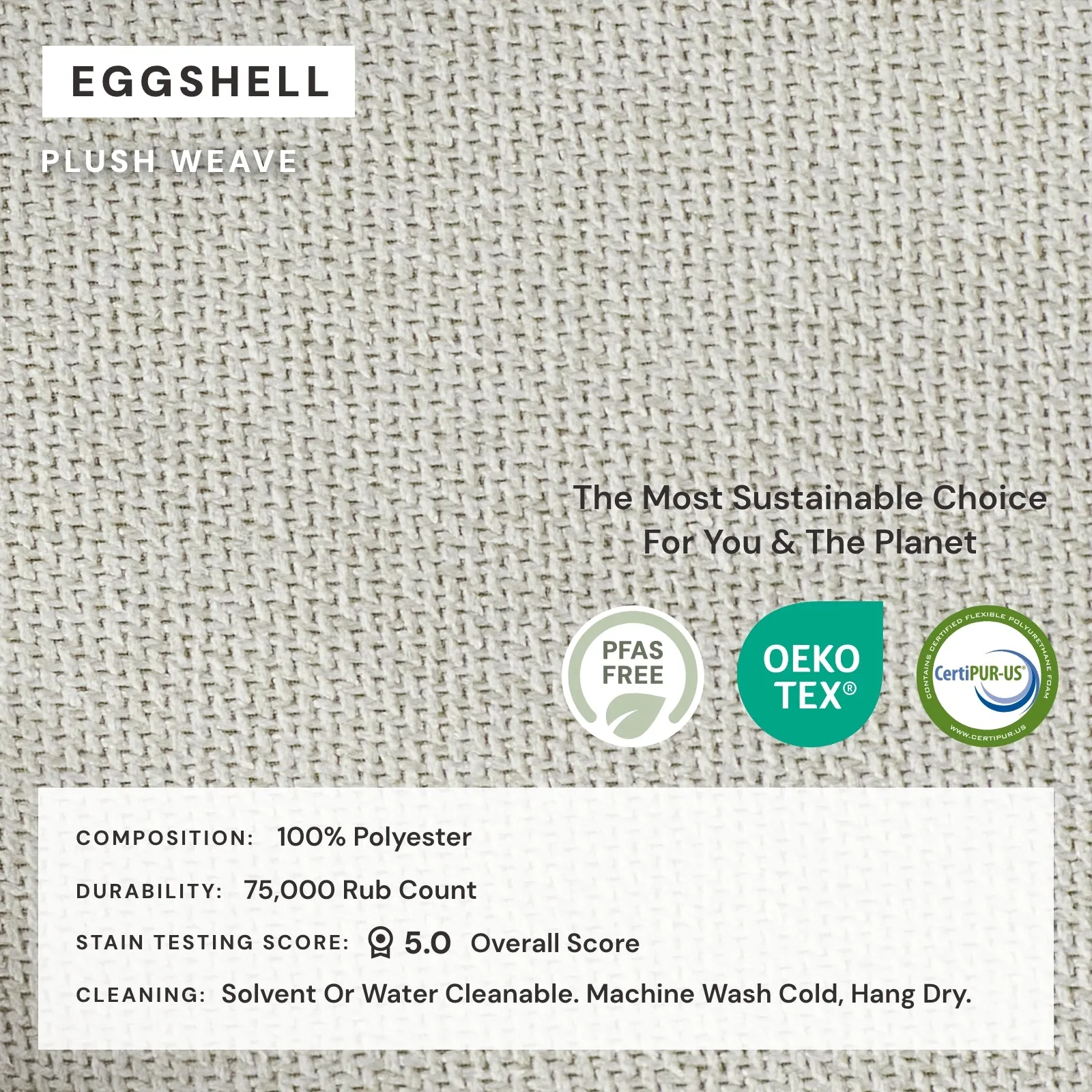 Elevate Comfort Layer Set for Chaise Armchair | Plush Weave in Eggshell
