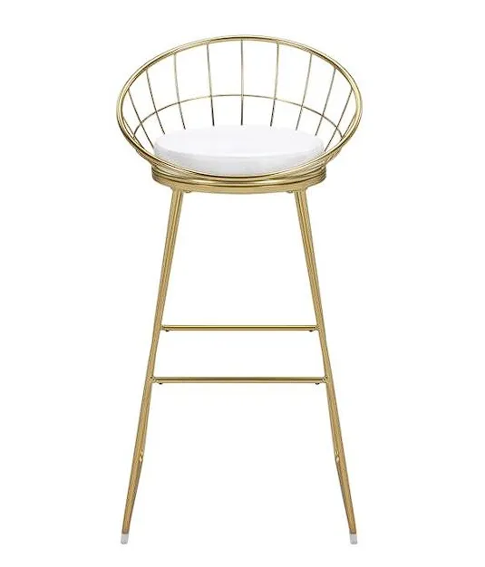 Glenbrook Padded Seat Bar Stools Gold