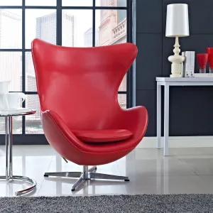 Glove Leather Lounge Chair by Modway