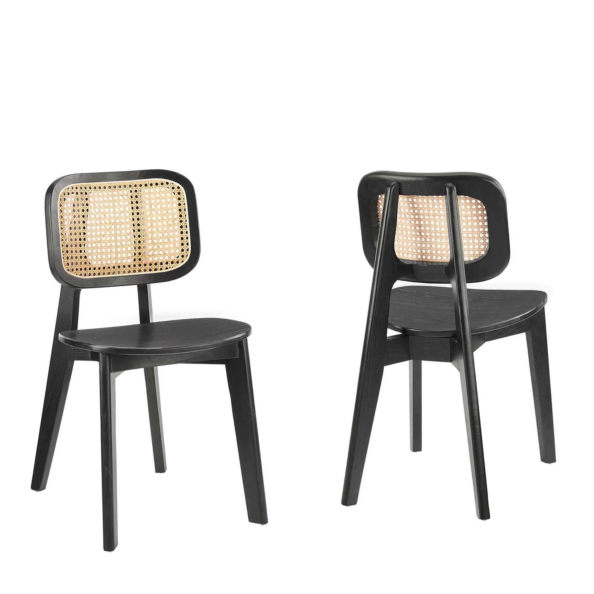 Habitat Wood Dining Side Chair Set of 2 by Modway