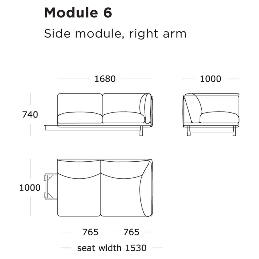 Kite Modular Sofa (Modules 5-8)