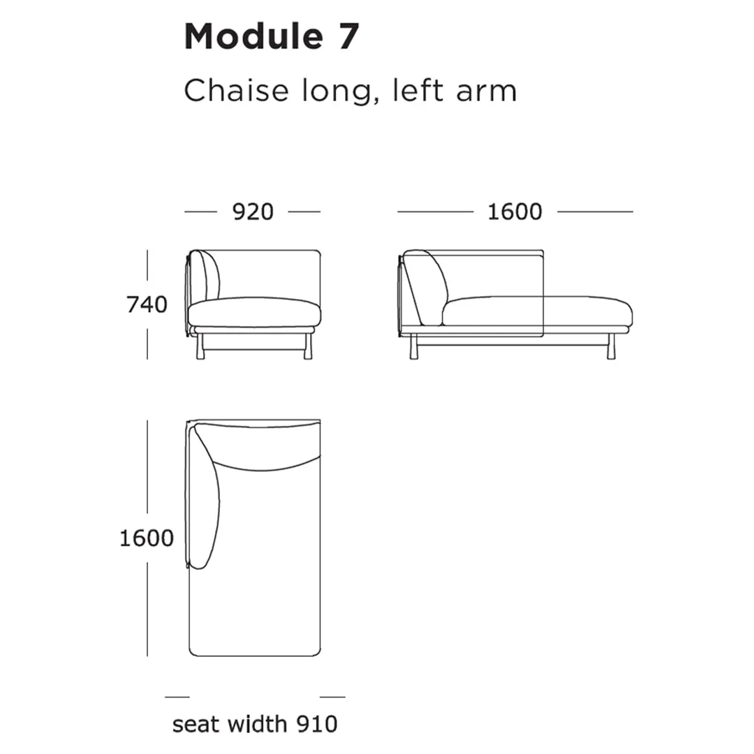 Kite Modular Sofa (Modules 5-8)