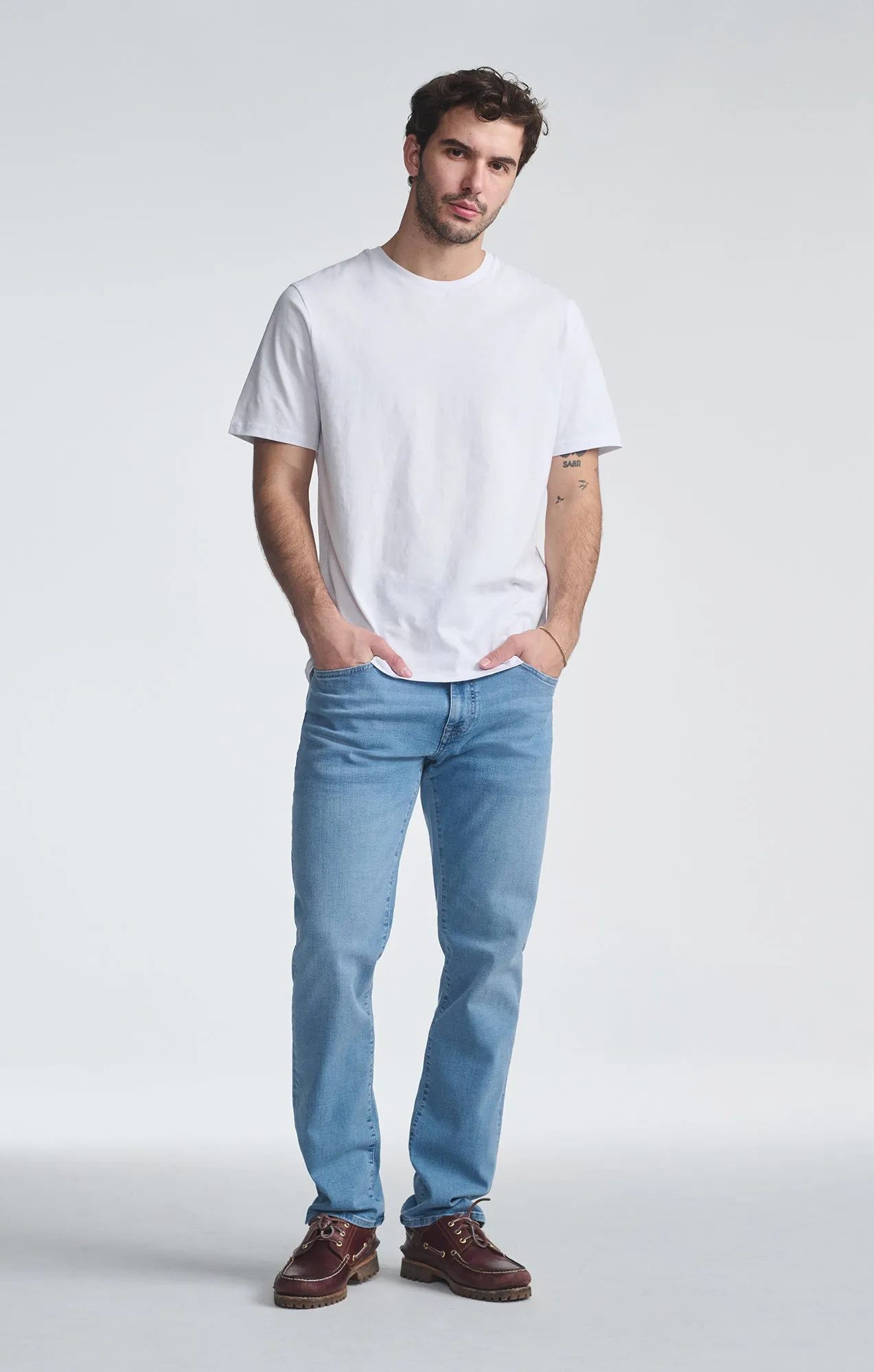 MARCUS SLIM STRAIGHT LEG IN SKY ORGANIC VINTAGE