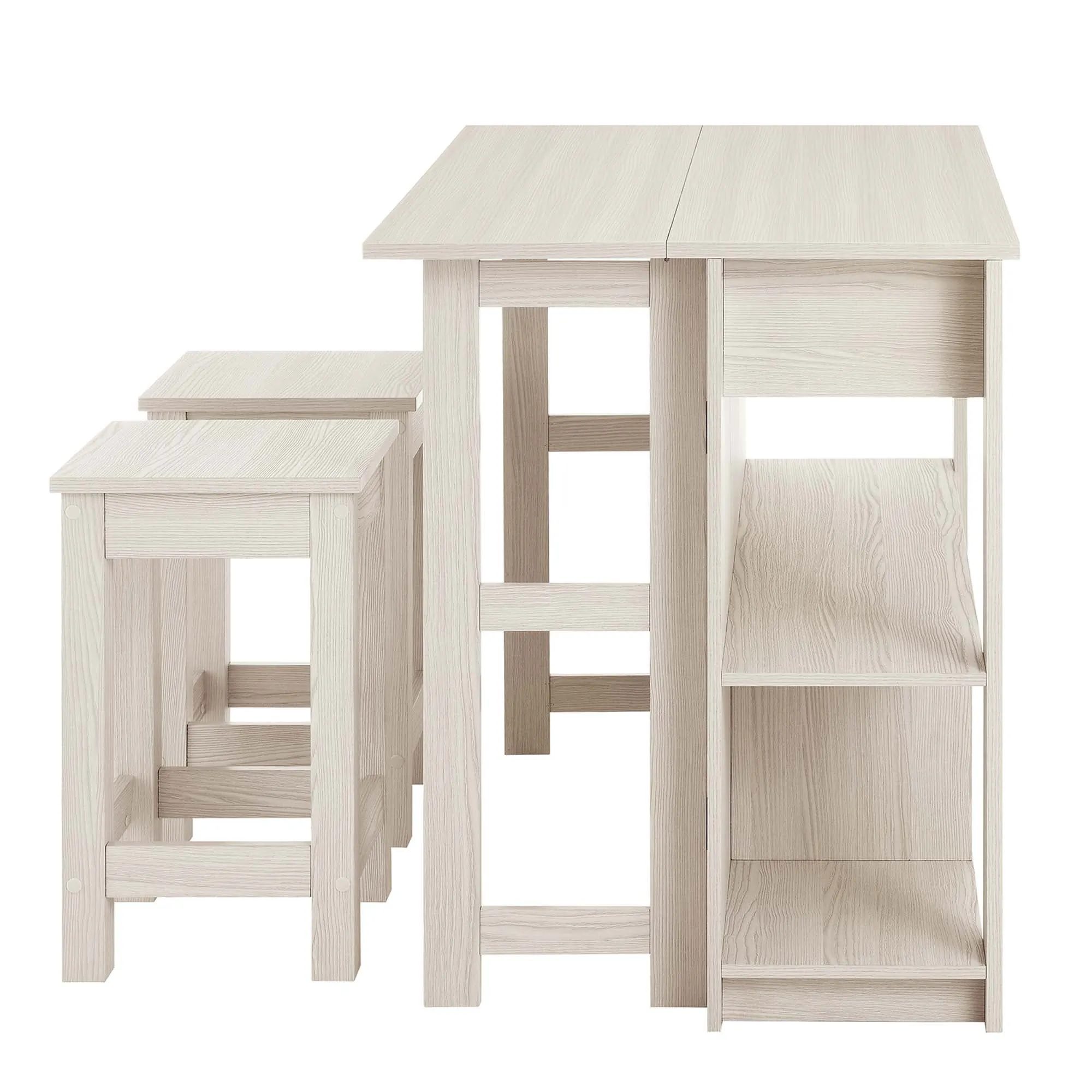 Meadowbrook 3-Piece Kitchen Island and Stool Set by Modway