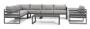 Milos 6 - Piece Outdoor Sectional - Grey