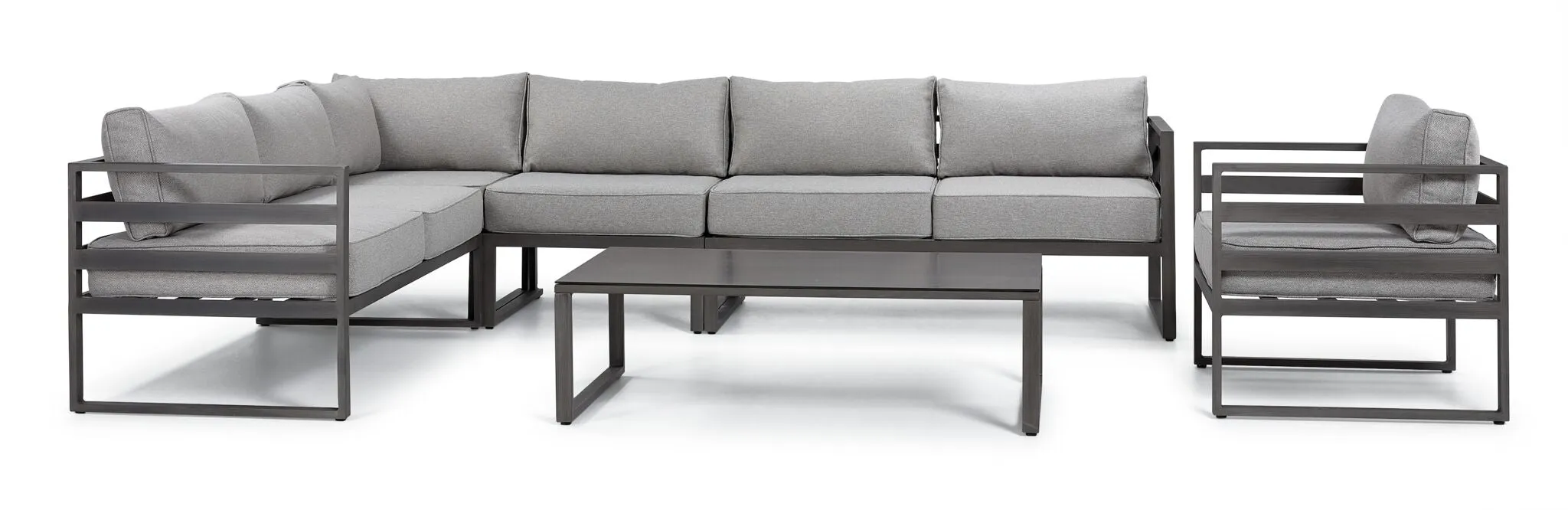 Milos 6 - Piece Outdoor Sectional - Grey