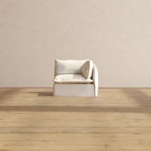 Modular Performance End Chair in Mousse | Relaxed Blend