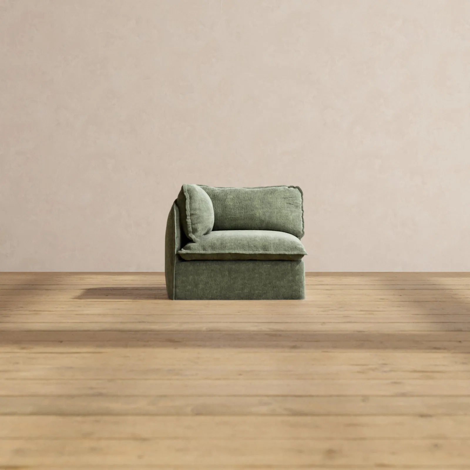 Modular Performance End Chair in Willow | Relaxed Blend