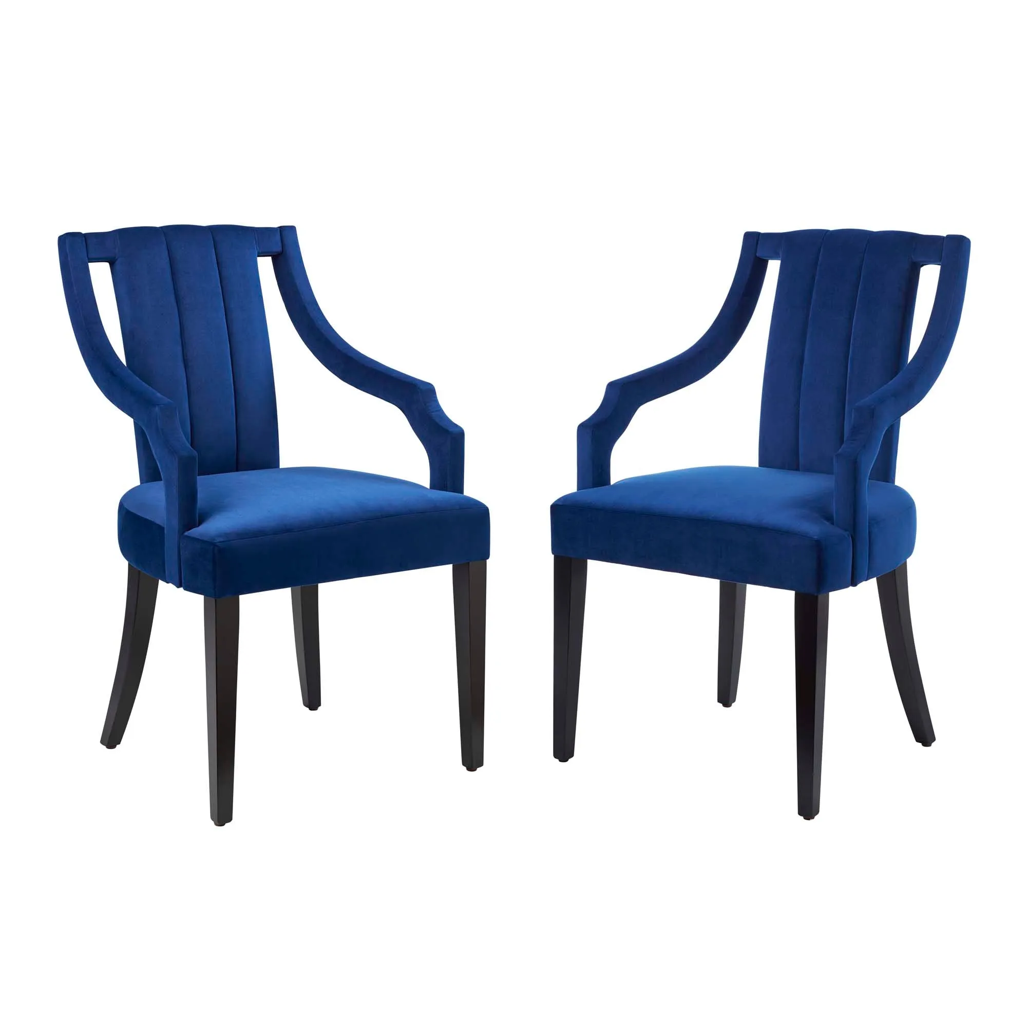 Moxie Upholstered Fabric Dining Armchairs - Set of 2 by Modway