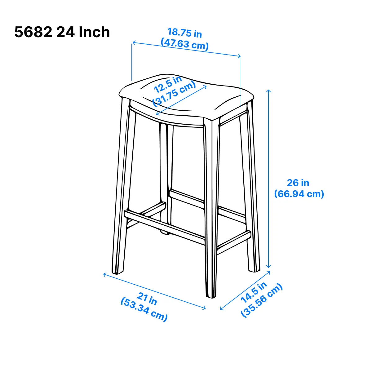 Ordway Counter Stool - Black