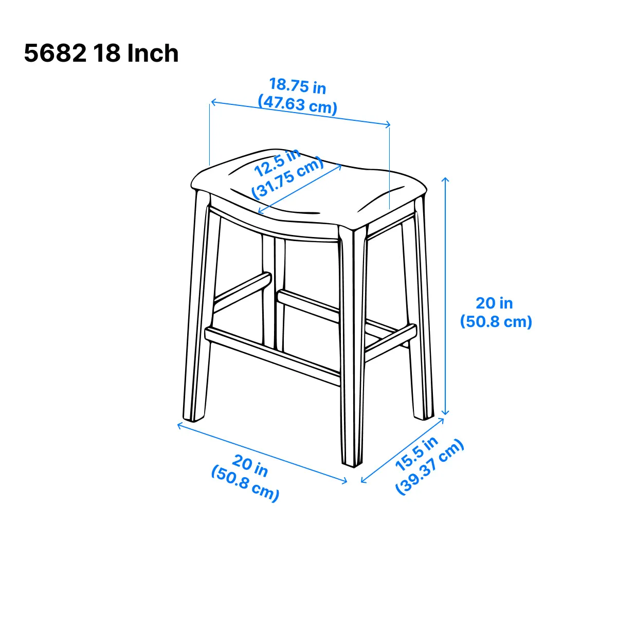 Ordway Dining Stool - Black