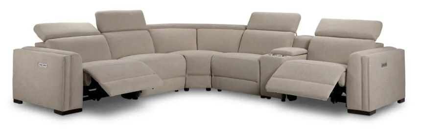 Pocono 6 Piece Power Reclining Sectional - Beige