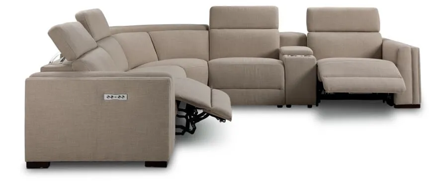 Pocono 6 Piece Power Reclining Sectional - Beige
