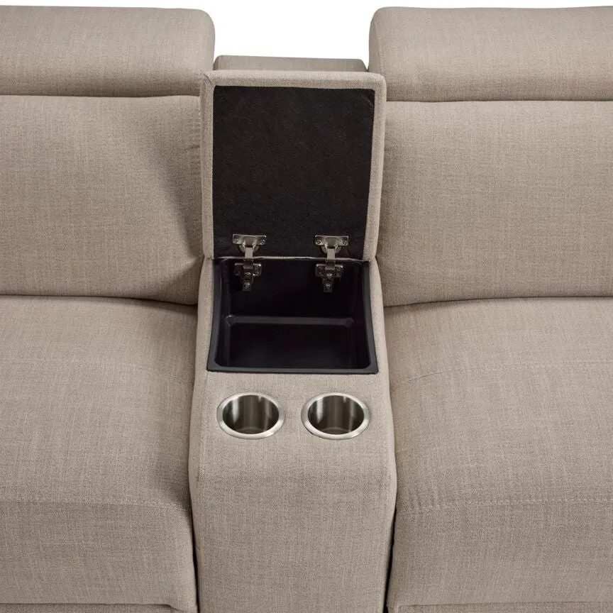 Pocono 6 Piece Power Reclining Sectional - Beige