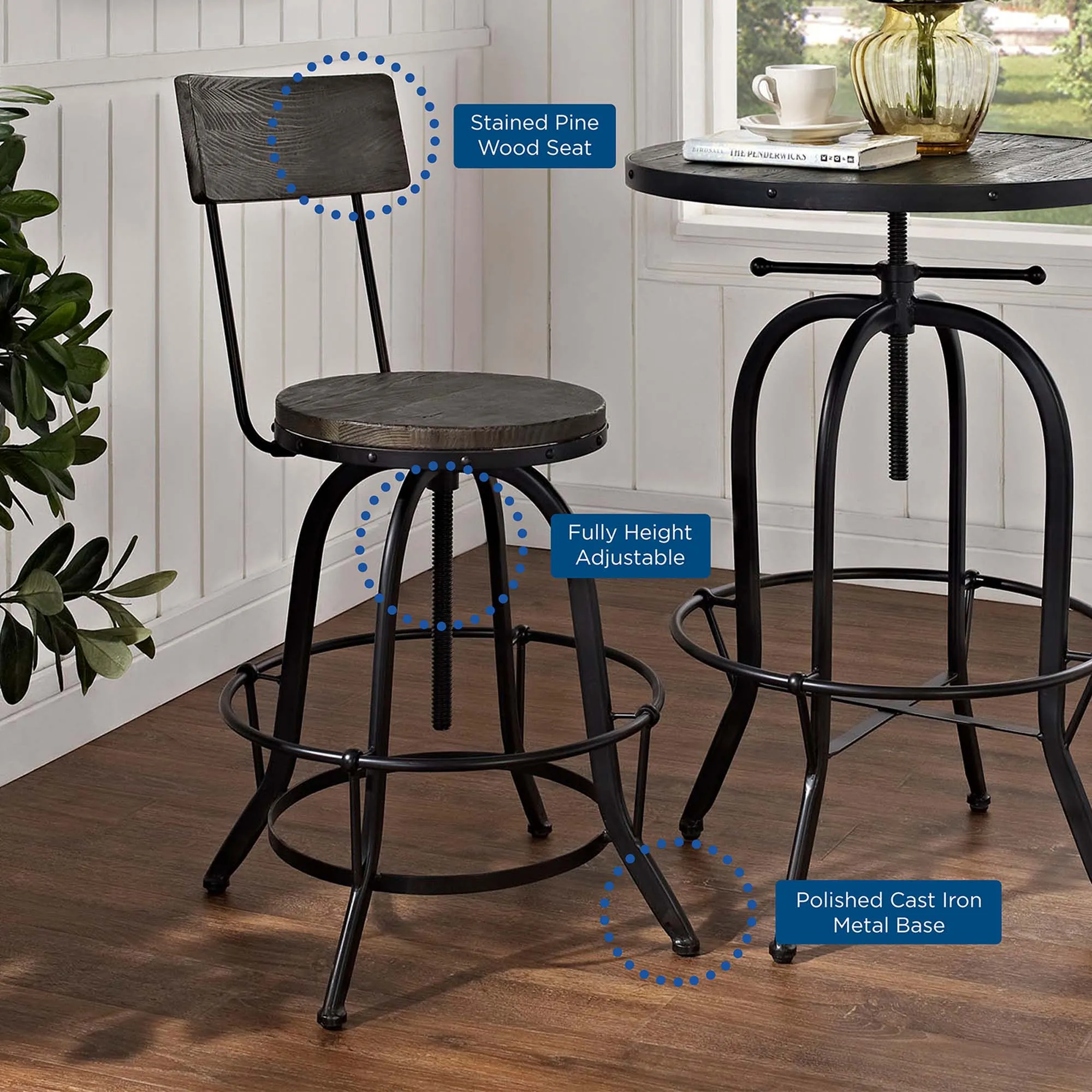 Procure Wood Bar Stool by Modway