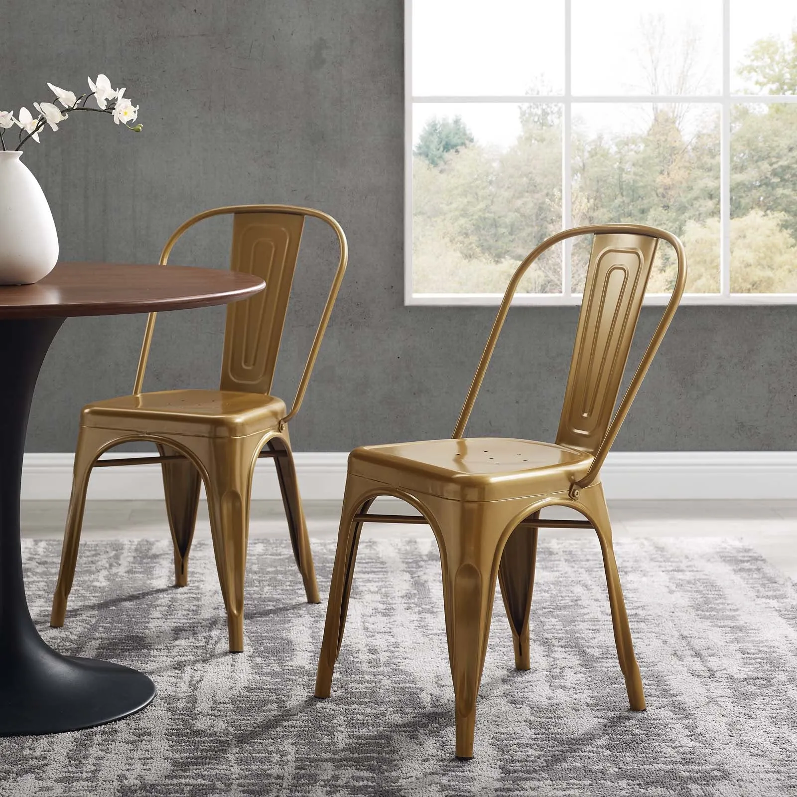 Promenade Bistro Dining Side Chair Set of 2 by Modway