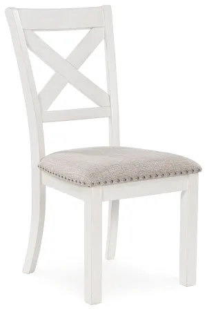 Robbinsdale Antique White Dining Upholstered Side Chair