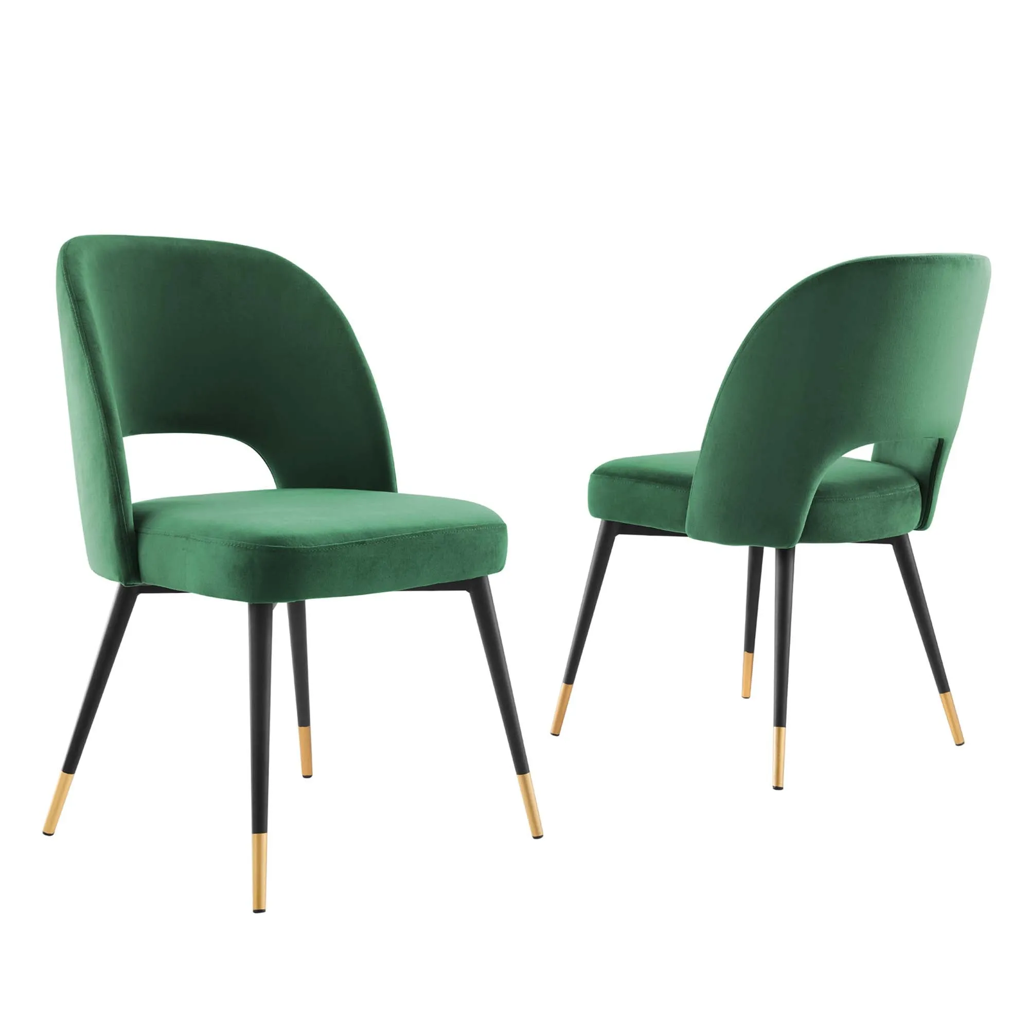 Rouse Performance Velvet Dining Side Chairs - Set of 2 by Modway