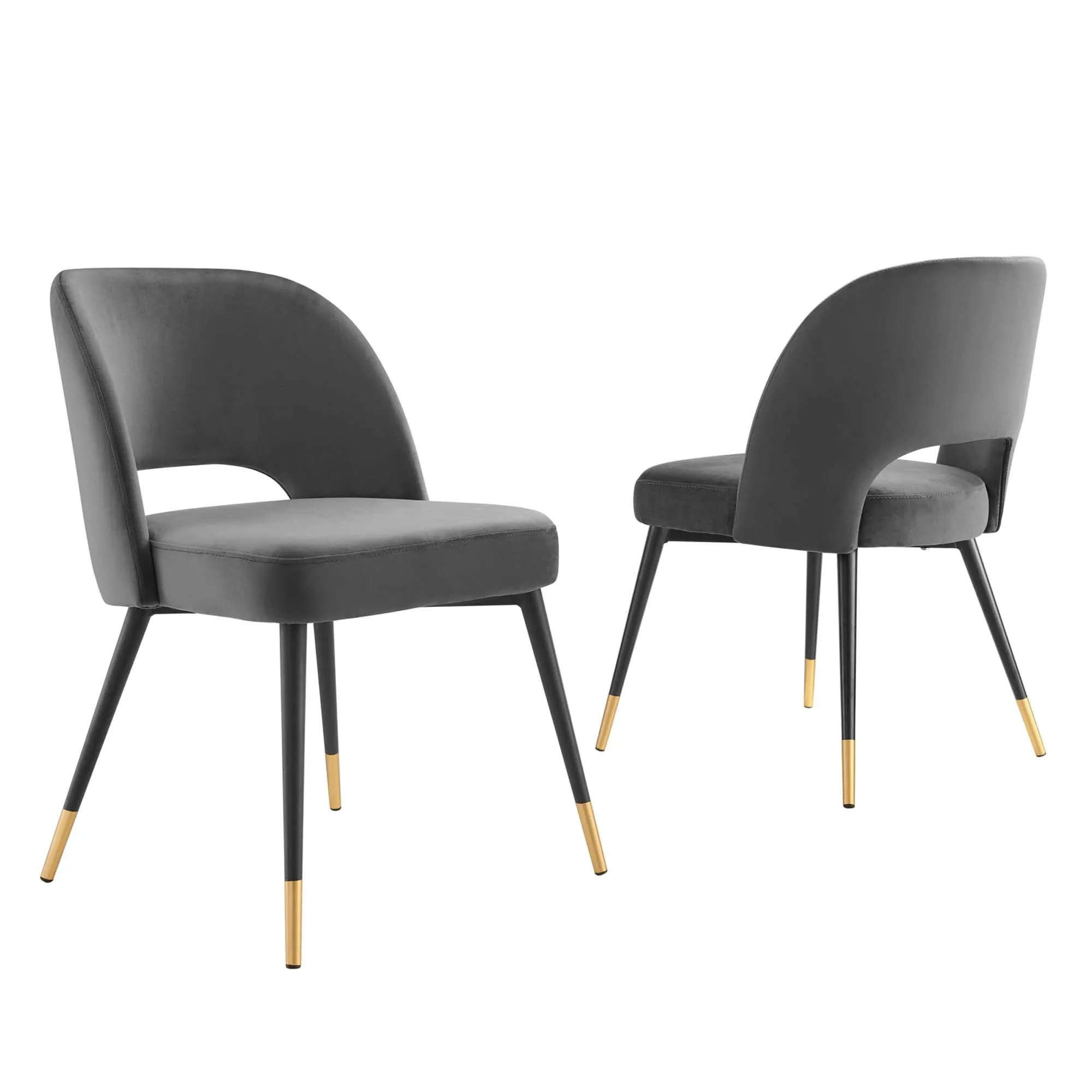 Rouse Performance Velvet Dining Side Chairs - Set of 2 by Modway