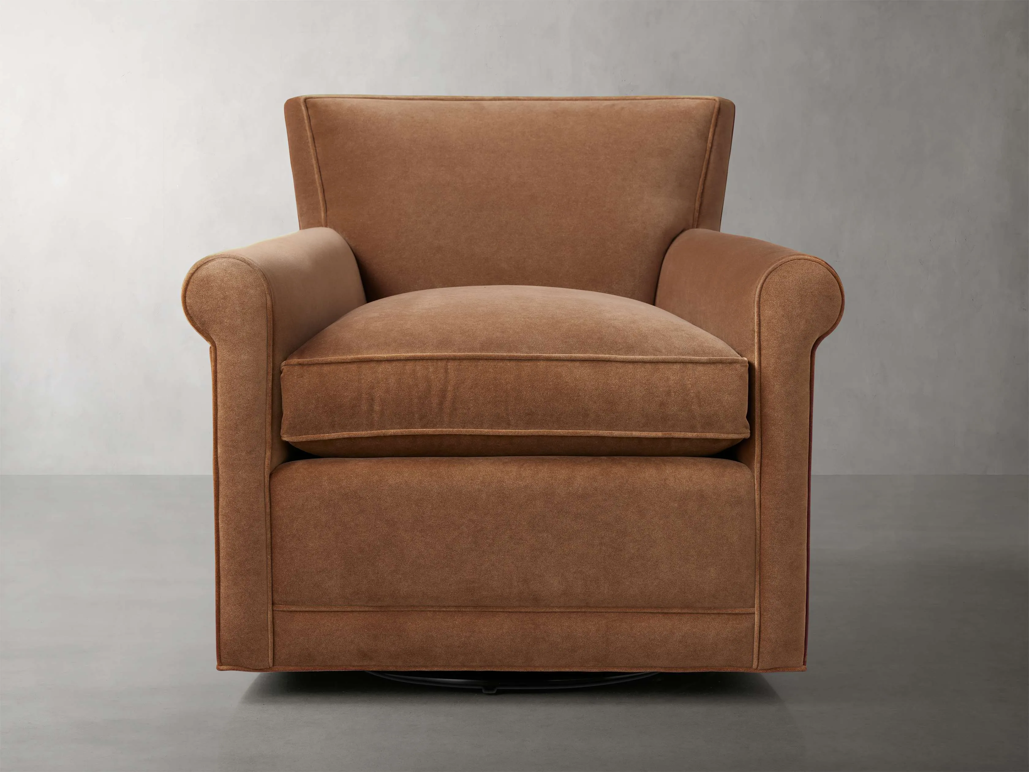 Rudy Rolled Arm Swivel Chair