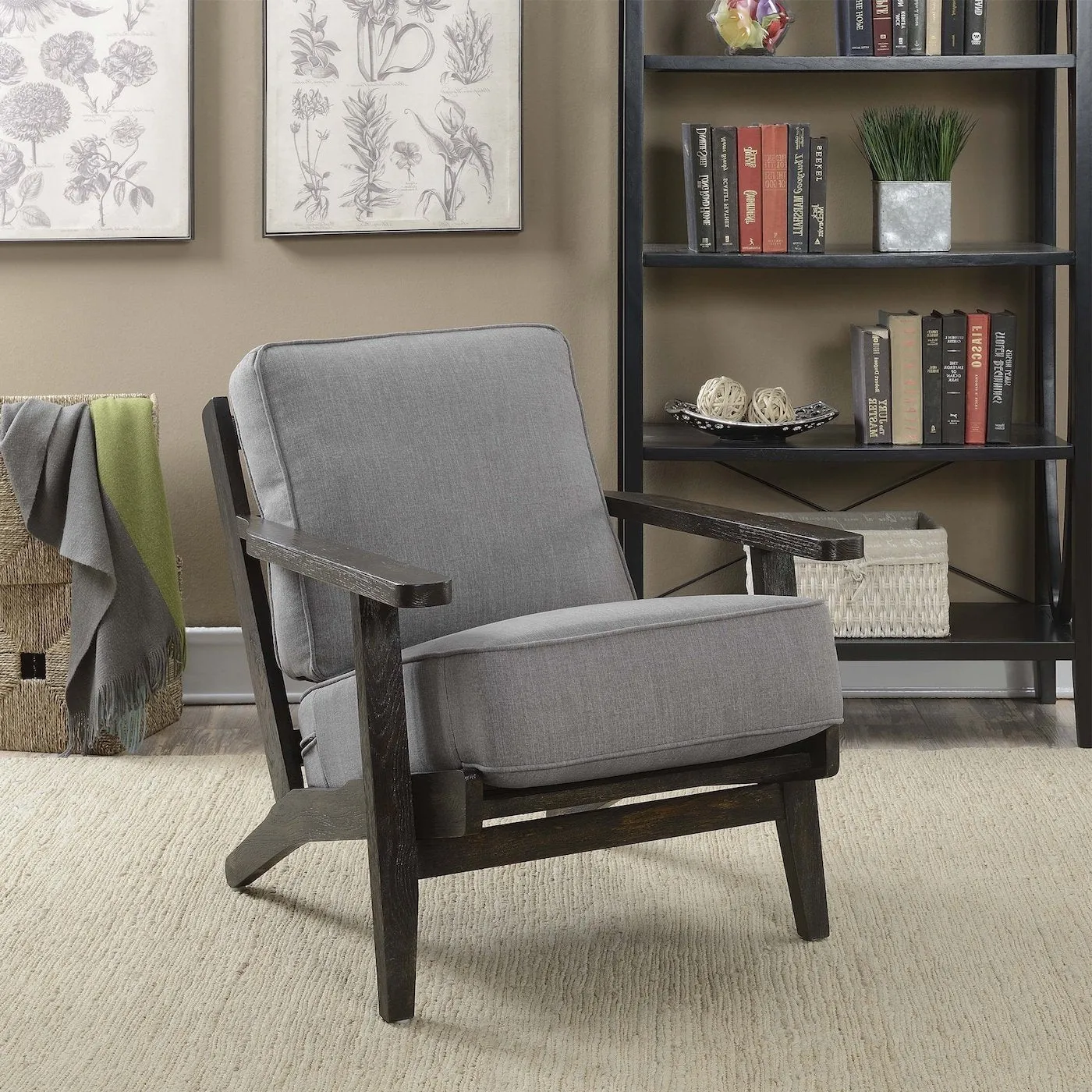 Ryder Accent Chair DARK OAK WOOD