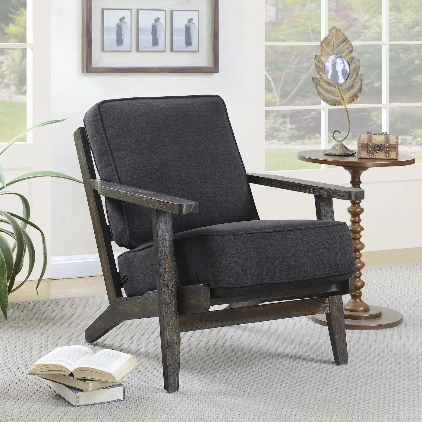 Ryder Accent Chair DARK OAK WOOD