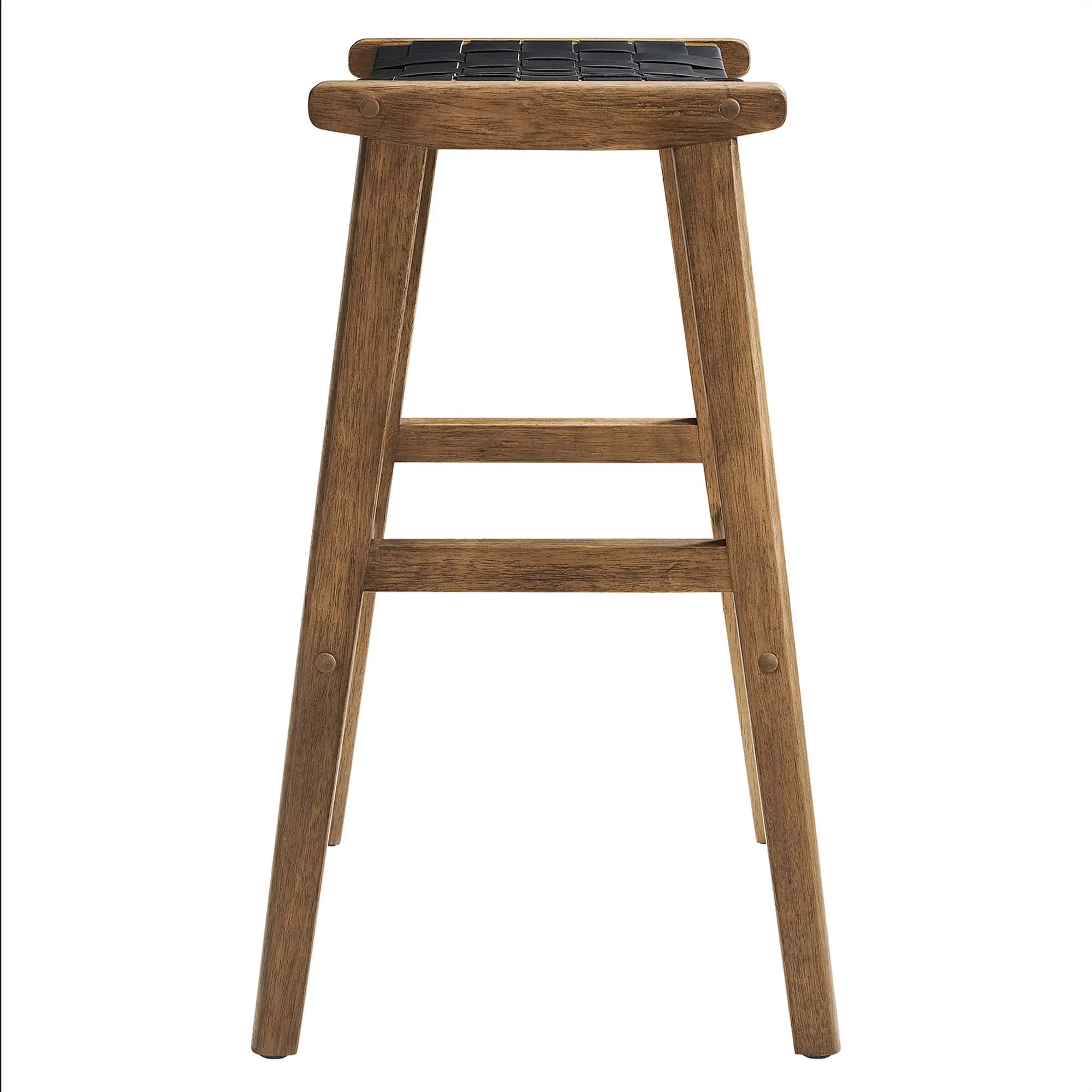 Saoirse Faux Leather Wood Bar Stool - Set of 2 by Modway