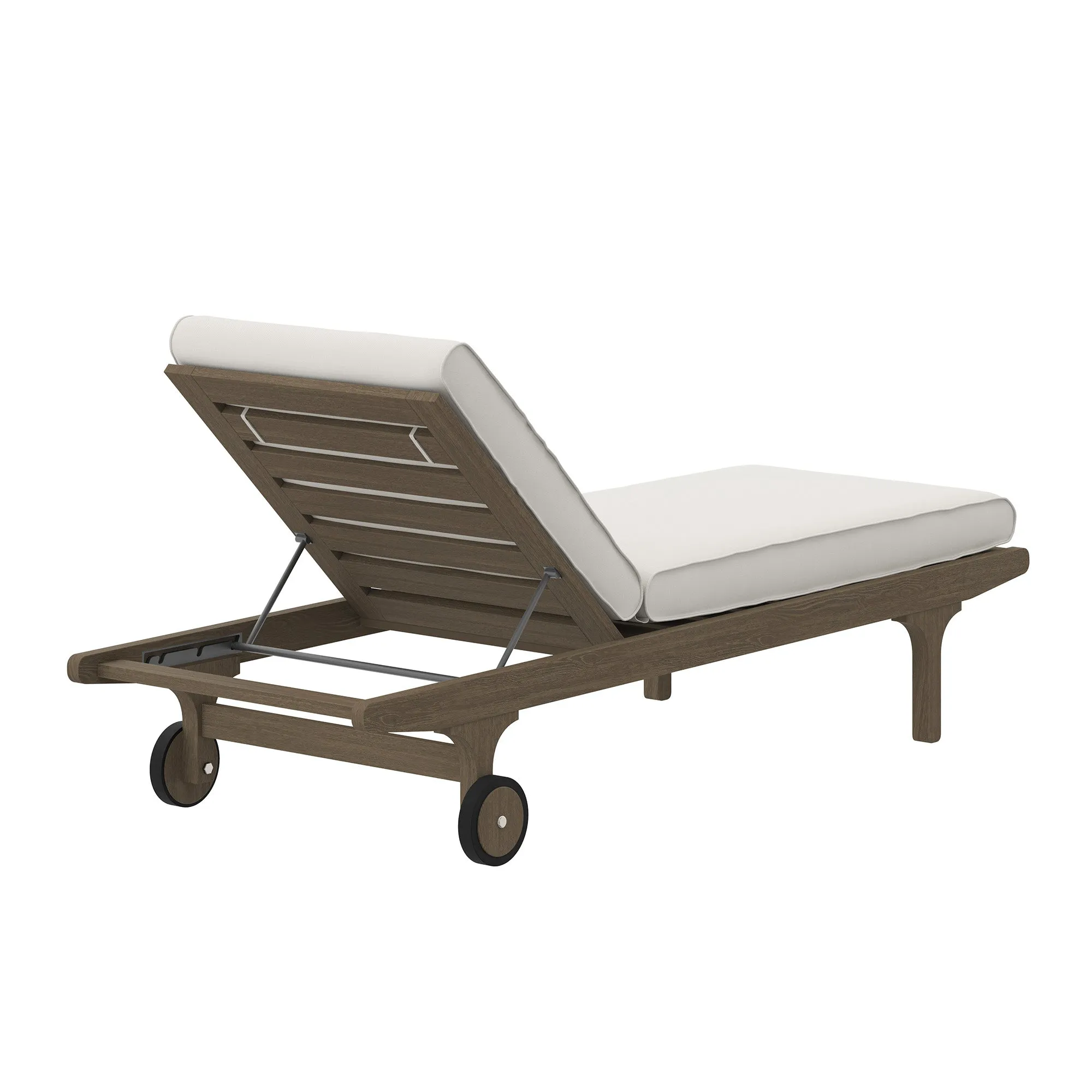 Saratoga Outdoor Patio Teak Chaise Lounge Chair by Modway