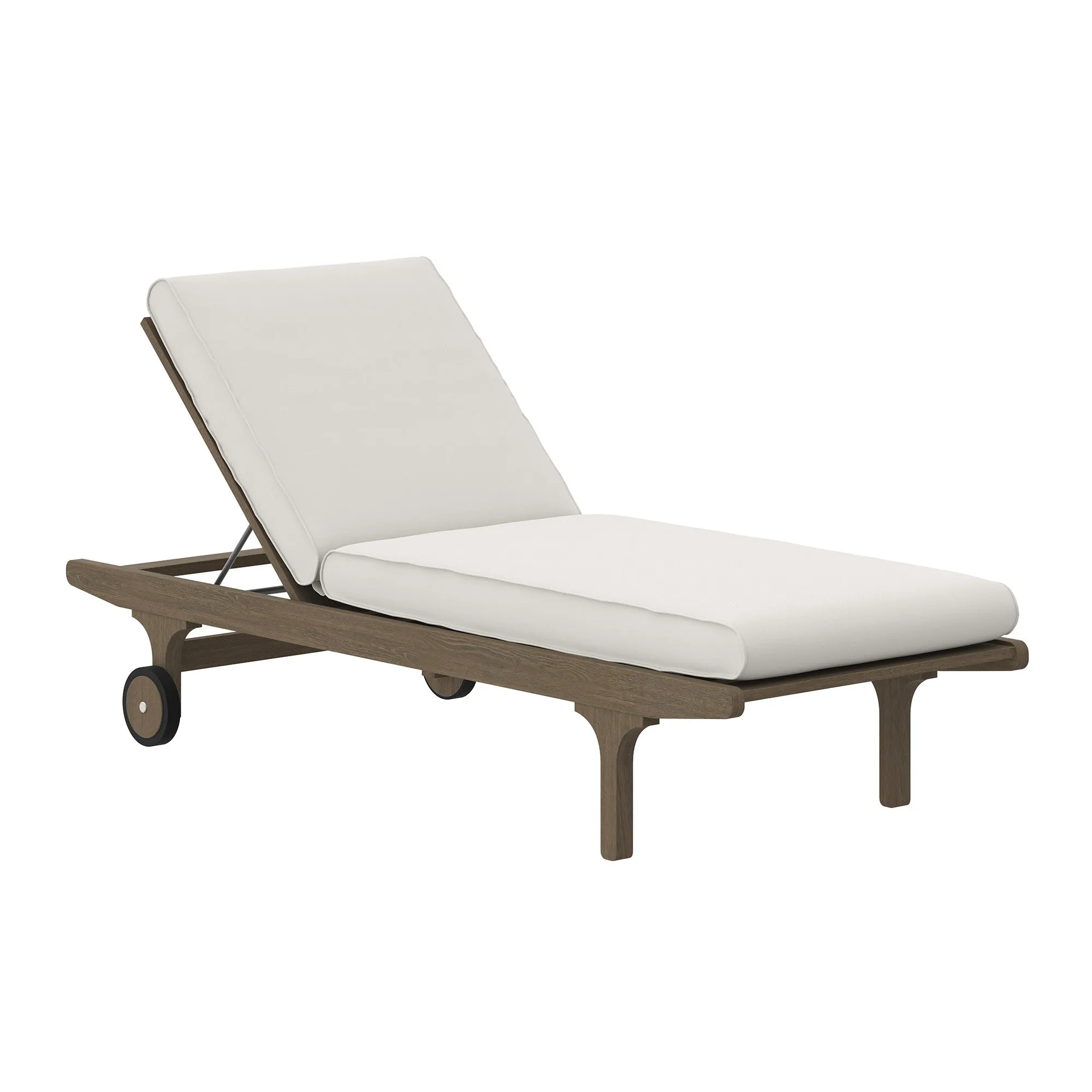 Saratoga Outdoor Patio Teak Chaise Lounge Chair by Modway