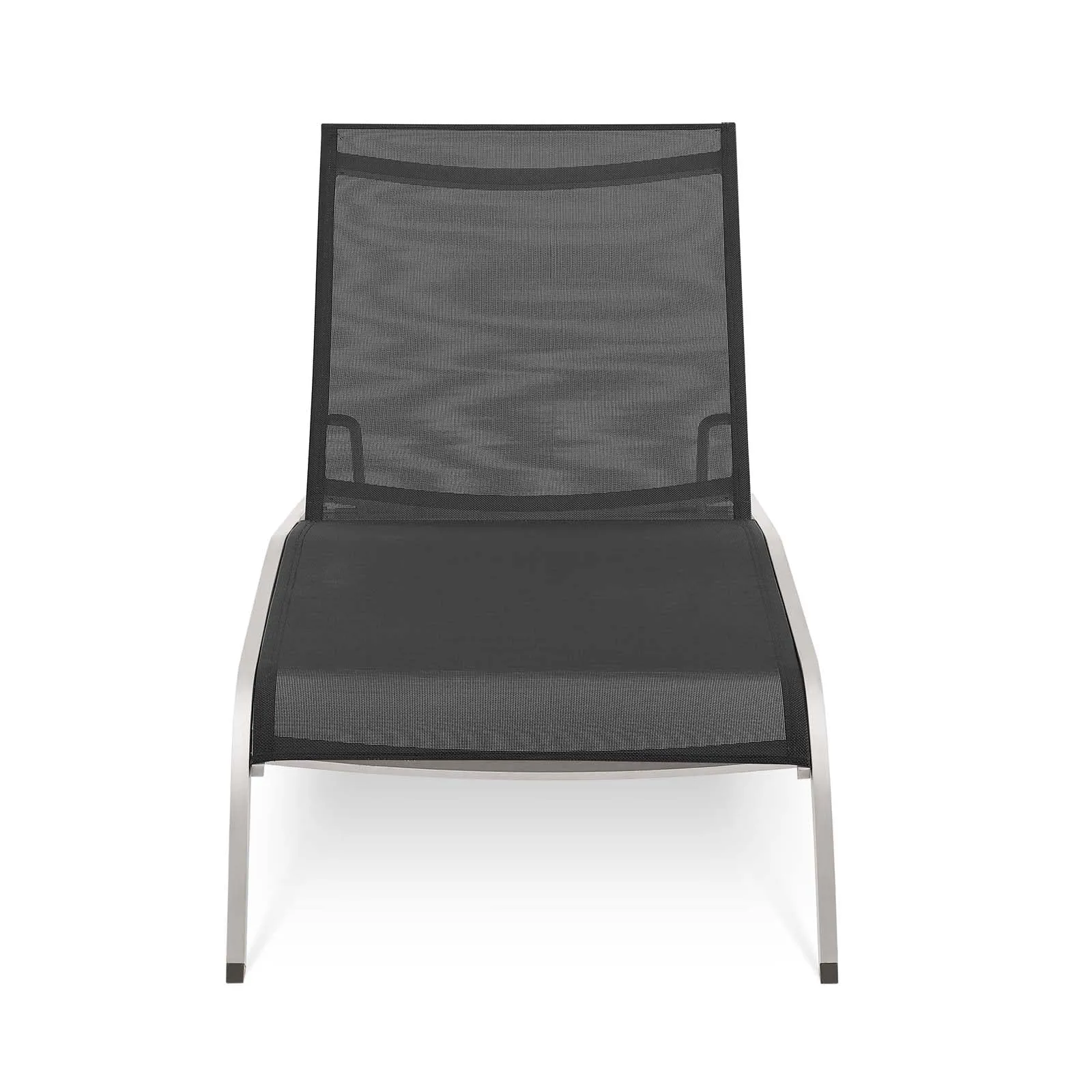 Savannah Mesh Chaise Outdoor Patio Aluminum Lounge Chair by Modway