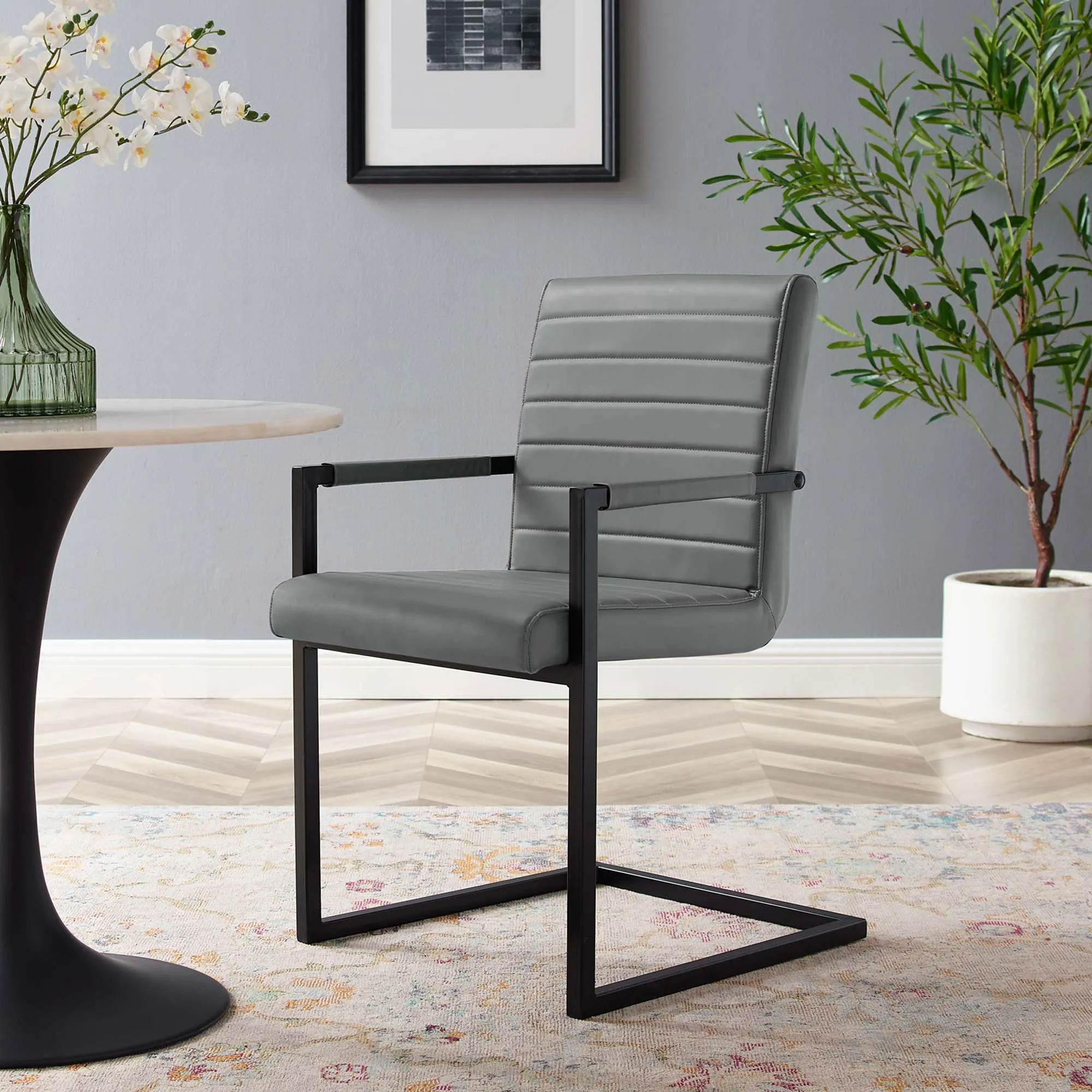Savoy Vegan Leather Dining Chairs - Set of 2 by Modway