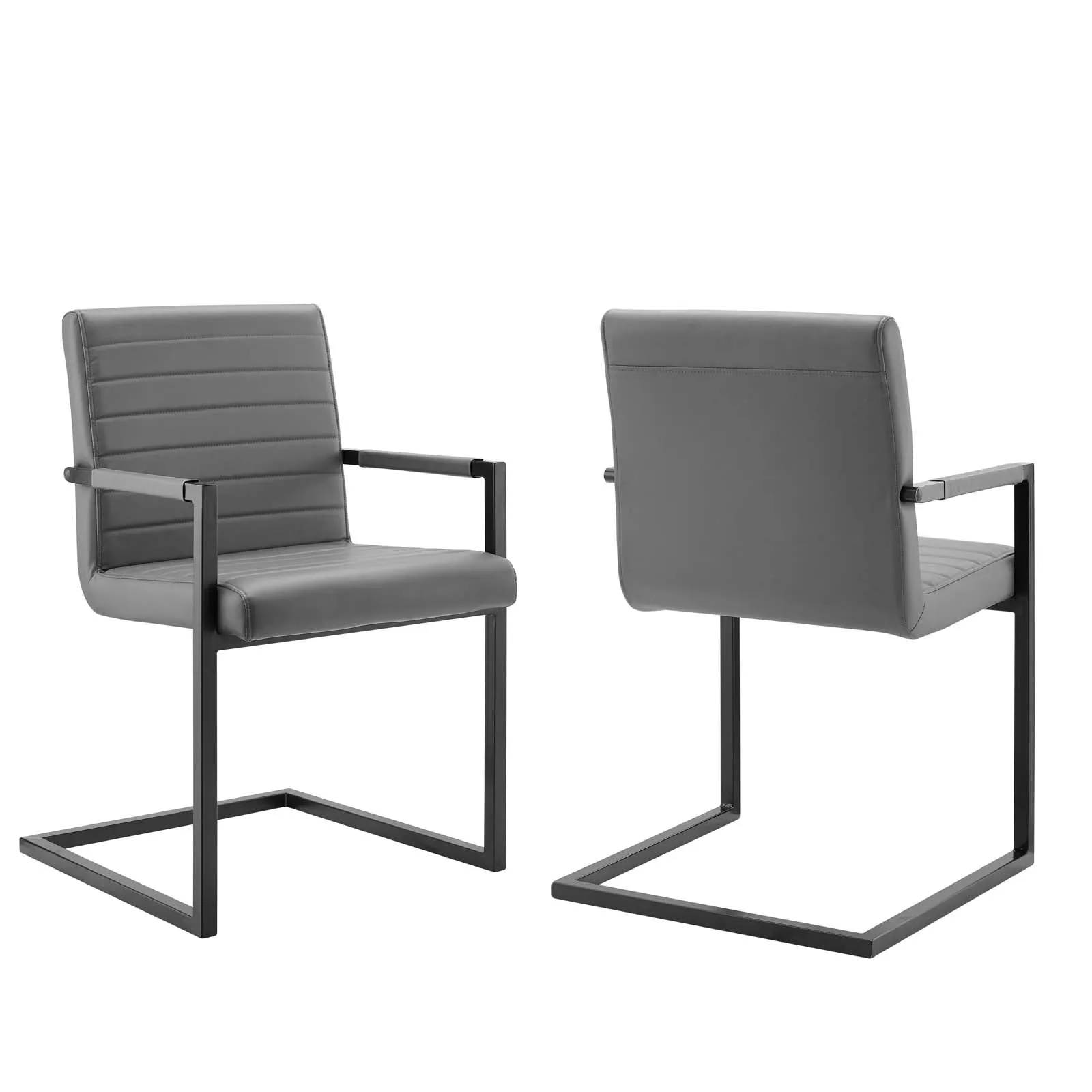 Savoy Vegan Leather Dining Chairs - Set of 2 by Modway