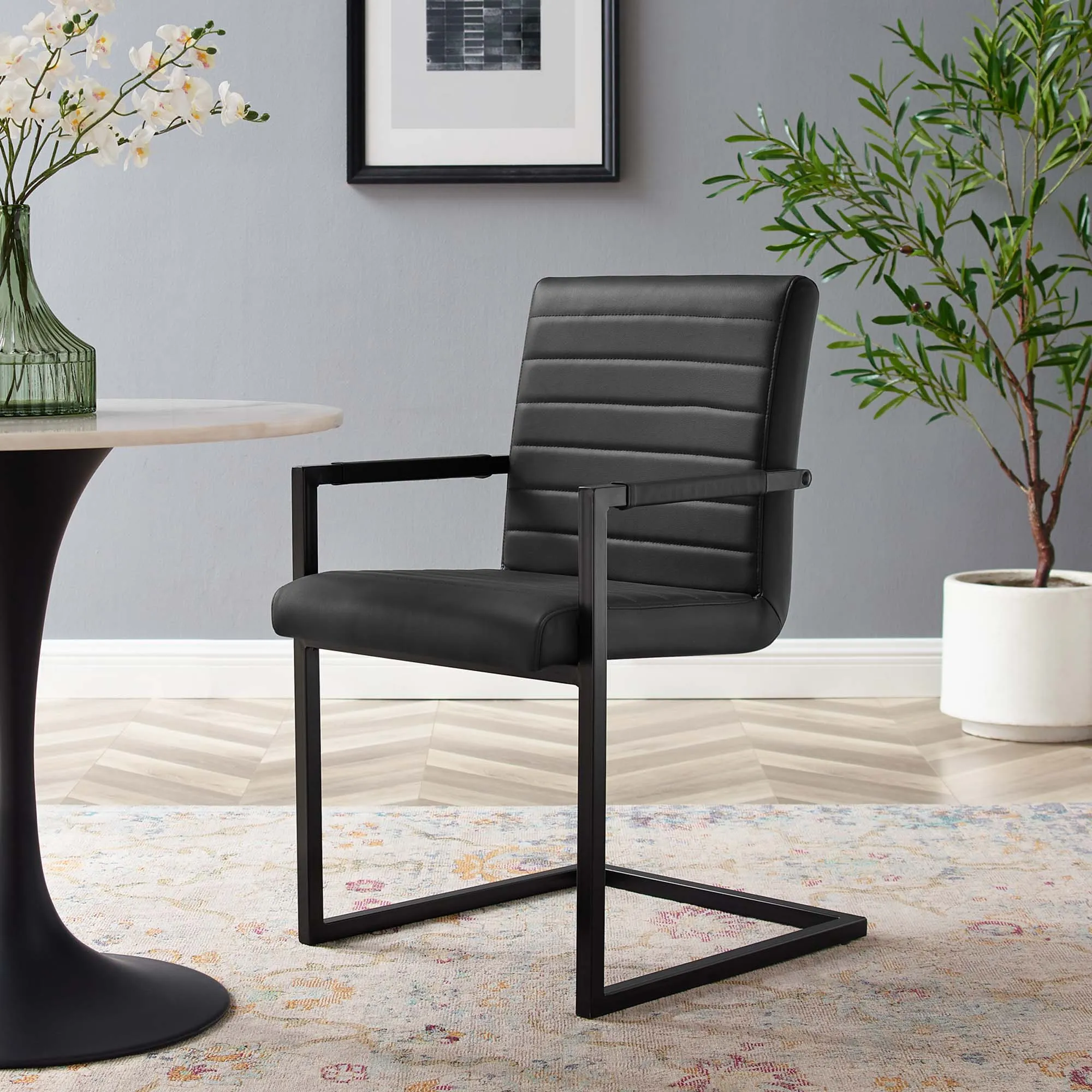 Savoy Vegan Leather Dining Chairs - Set of 2 by Modway
