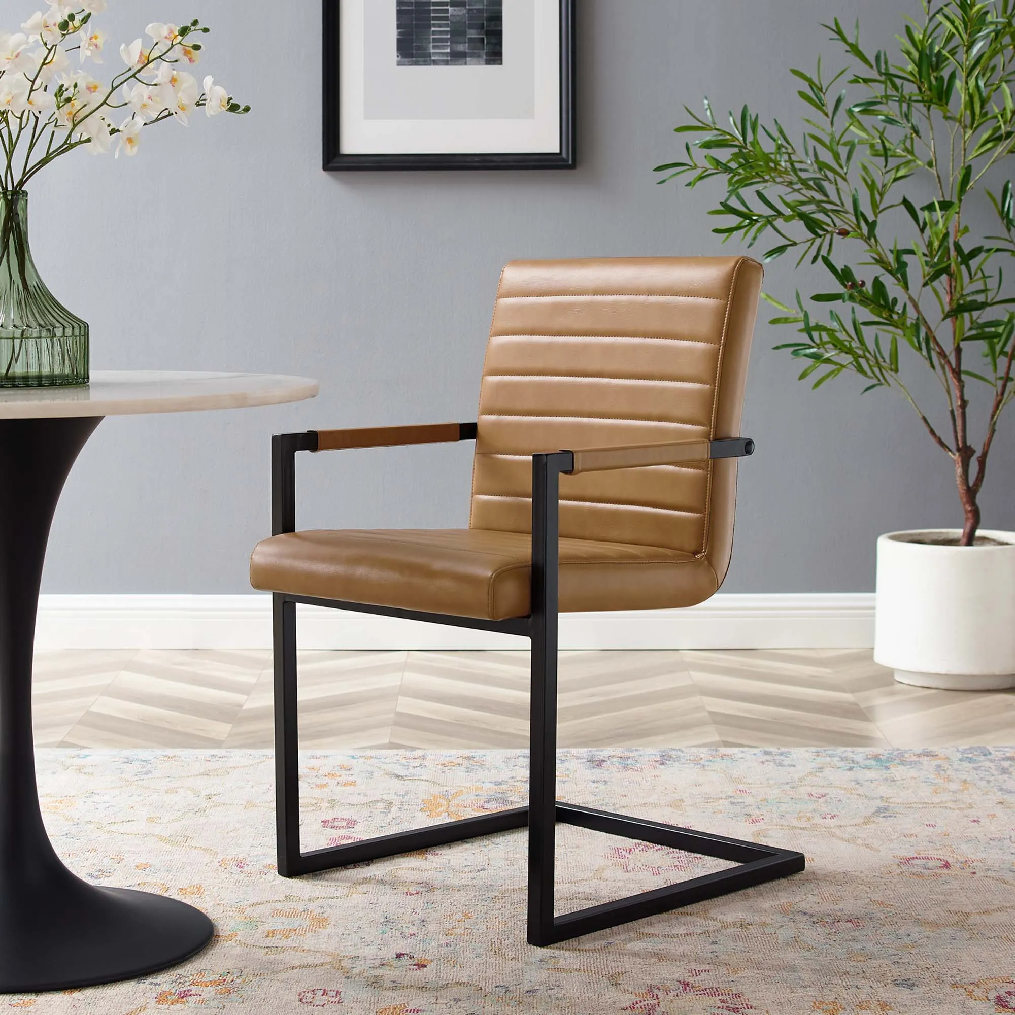 Savoy Vegan Leather Dining Chairs - Set of 2 by Modway
