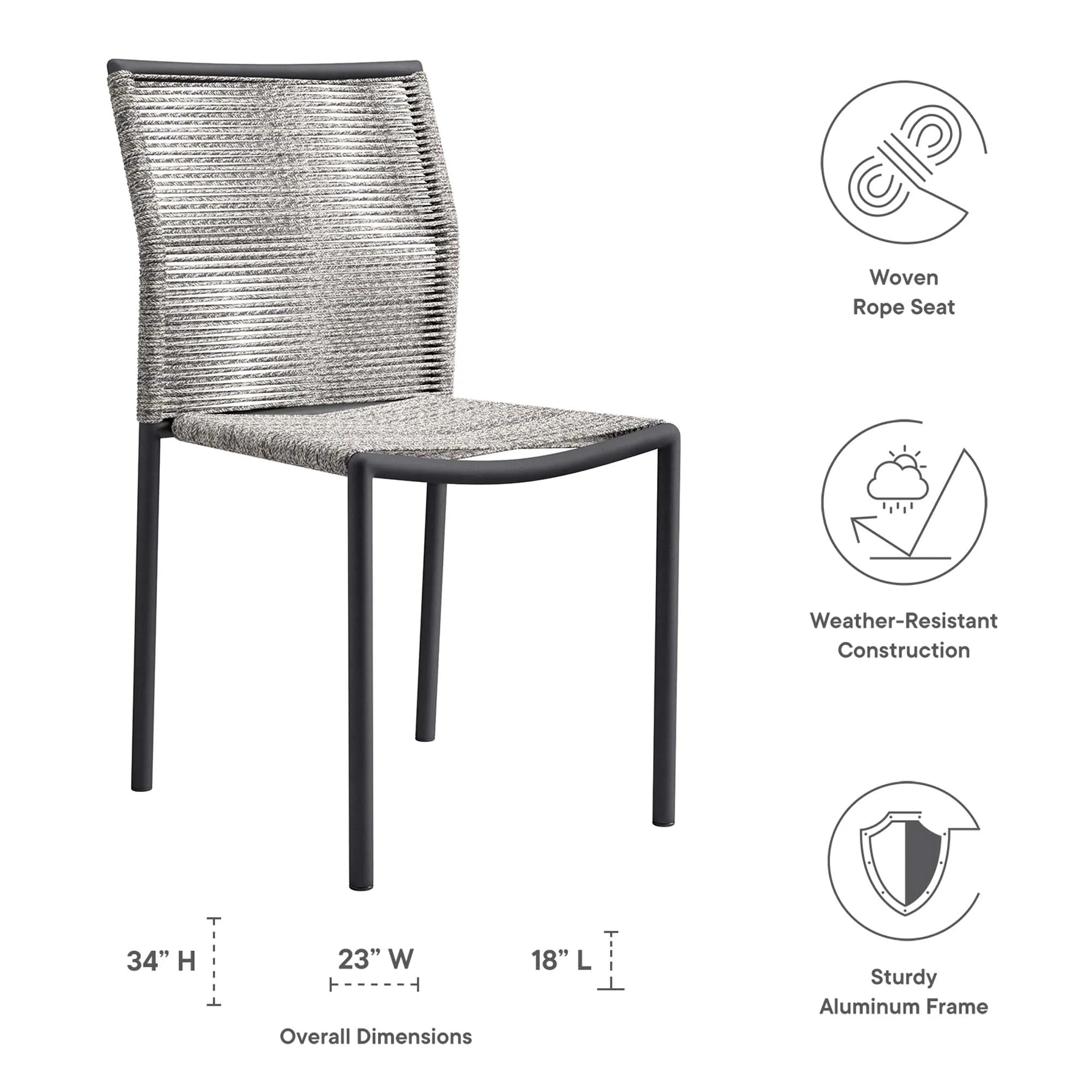 Serenity Outdoor Patio Chairs Set of 2 by Modway
