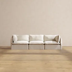 Slipcover Only - Modular Performance 3-Seater | Blended Weave in Flour