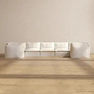 Slipcover Only - Modular Performance 7-Seater U-Sectional | Knit Boucle in Mousse