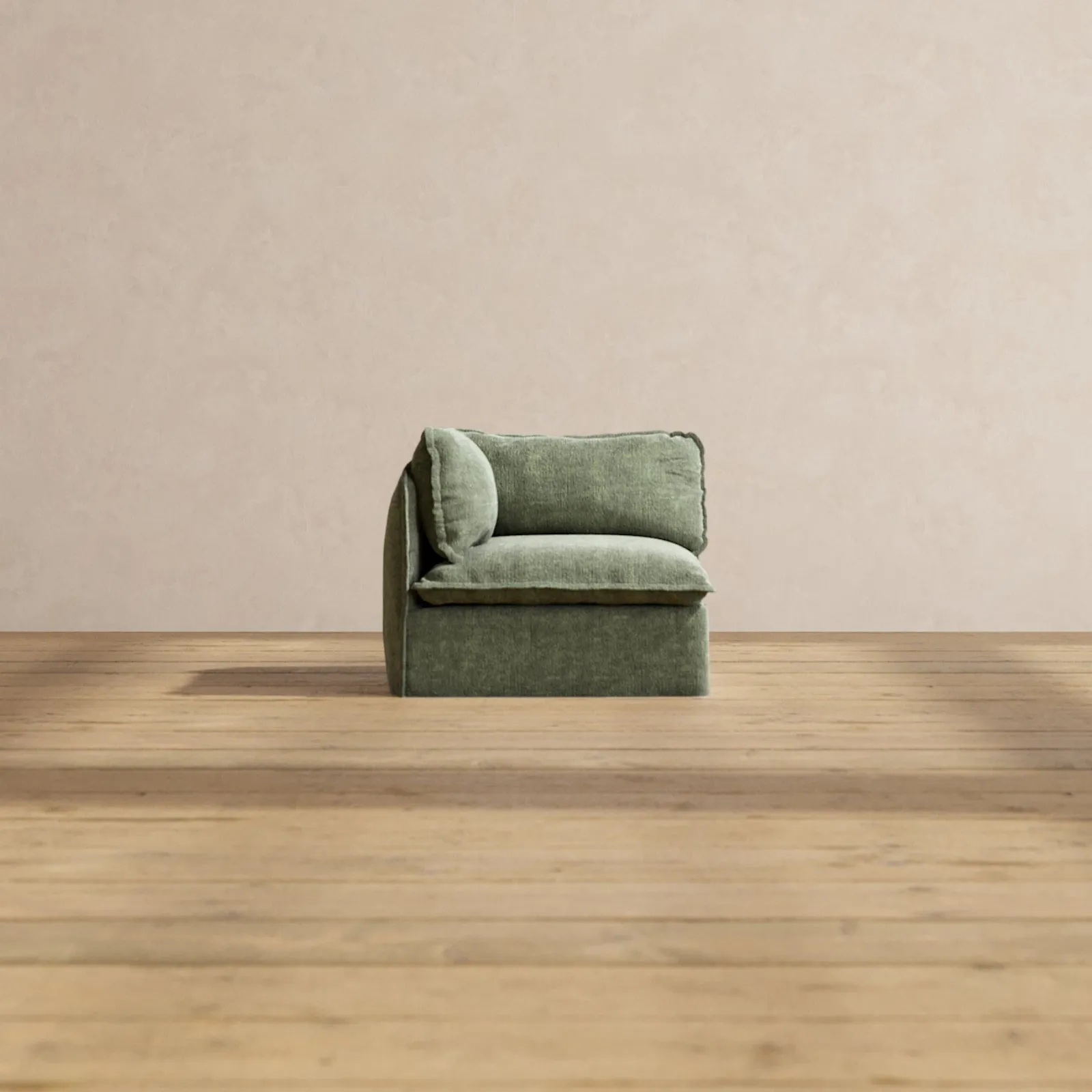 Slipcover Only - Modular Performance Corner Chair | Heirloom Velvet in Willow