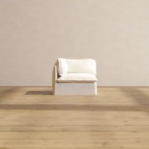 Slipcover Only - Modular Performance End Chair | Knit Boucle in Mousse