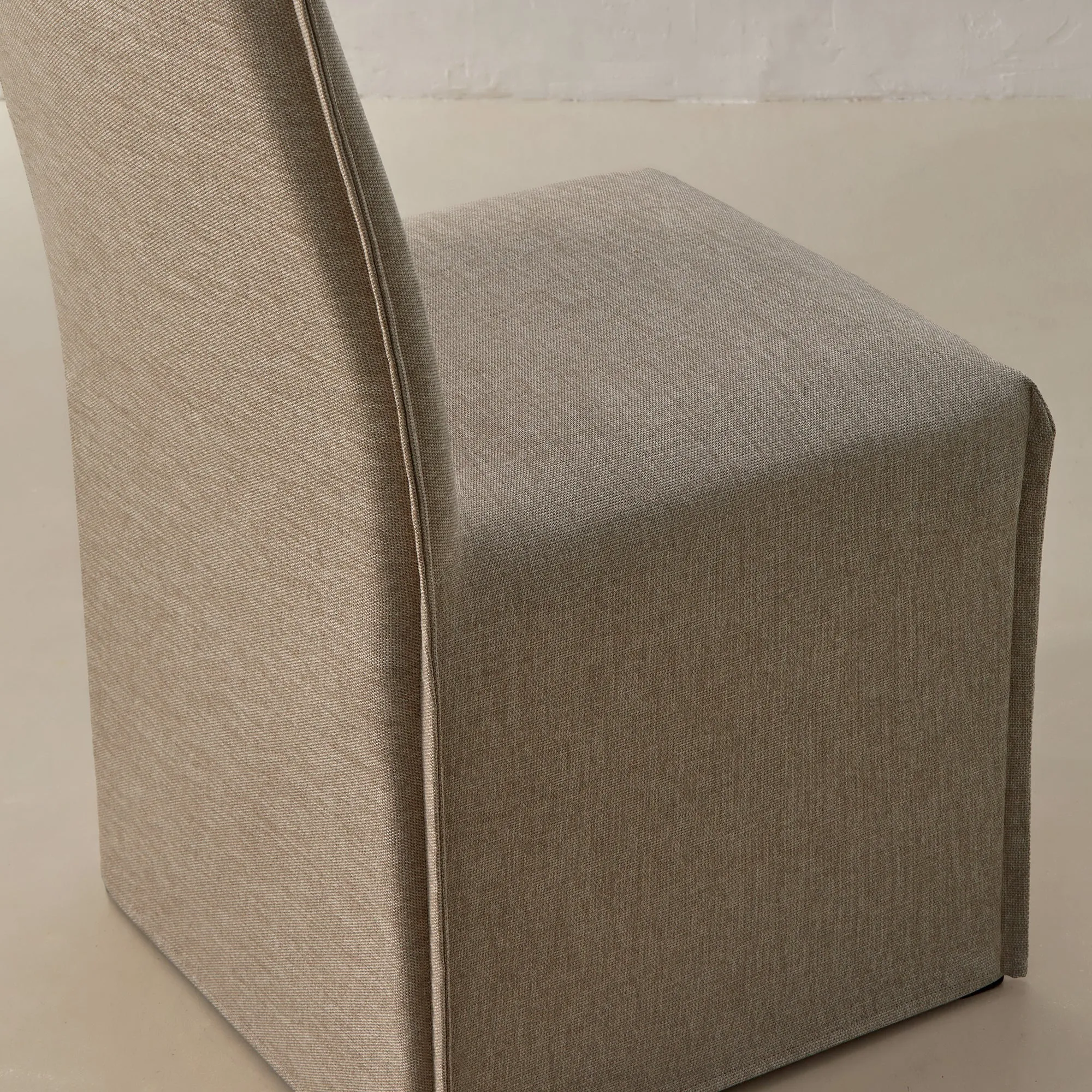Slipcover Only - Washable Upholstered Dining Chair | 15” Back Height in Oat