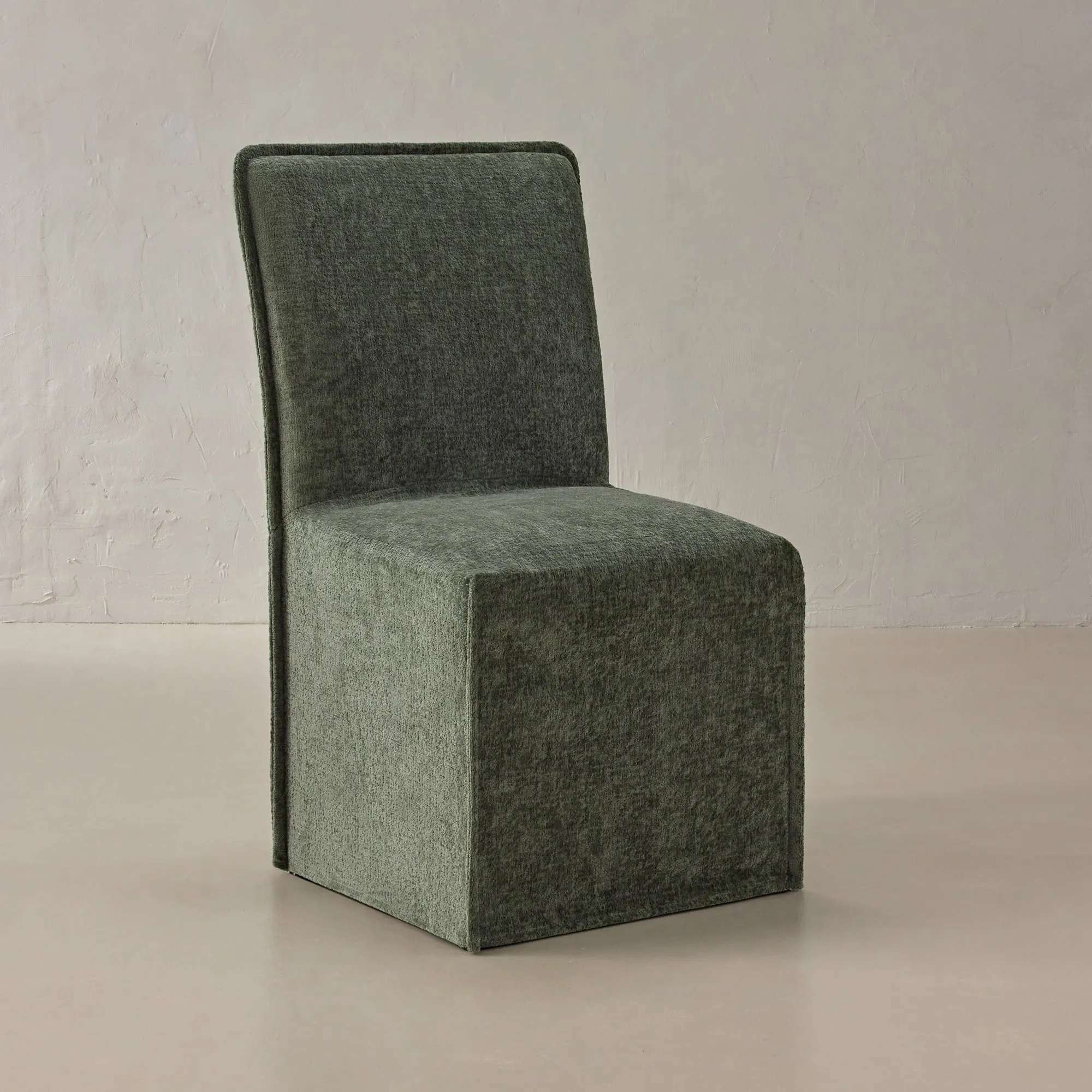 Slipcover Only - Washable Upholstered Dining Chair | 19” Back Height in Willow