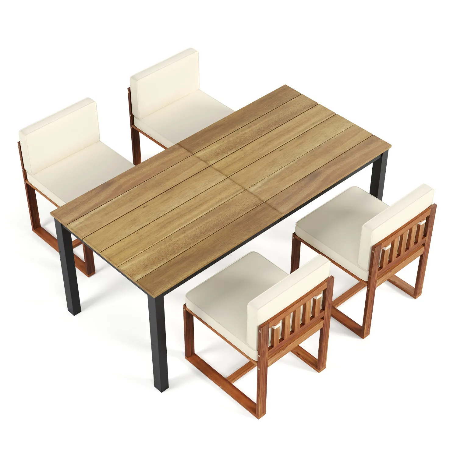 Streamdale Patio Dining Table and Chairs Set of 5