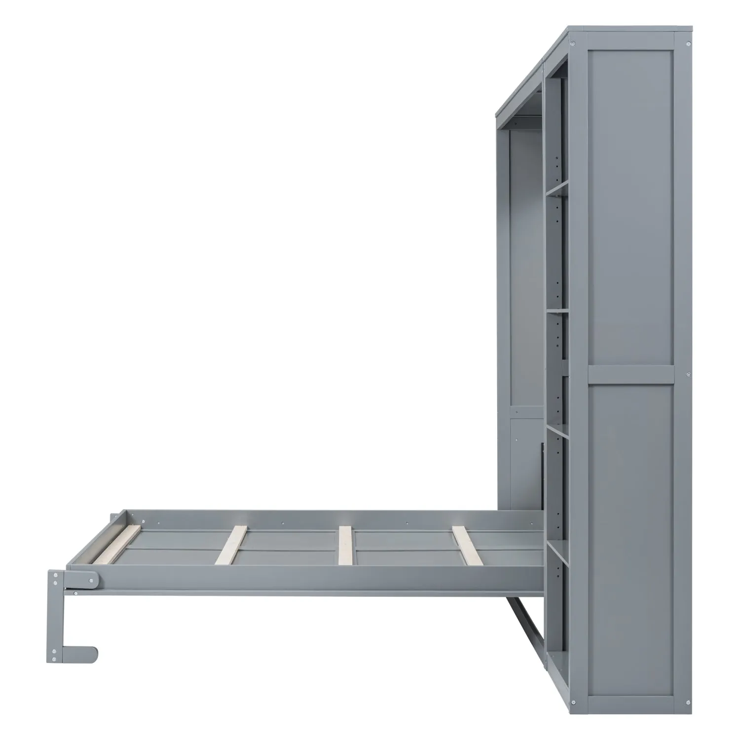 Streamdale Queen Size Murphy Bed Wall Bed with Shelves
