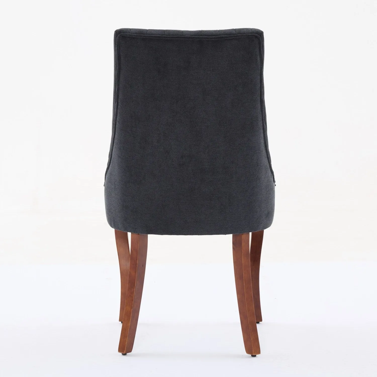 Streamdale Rayon Linen Dining Chairs, Set of 2 (Black)