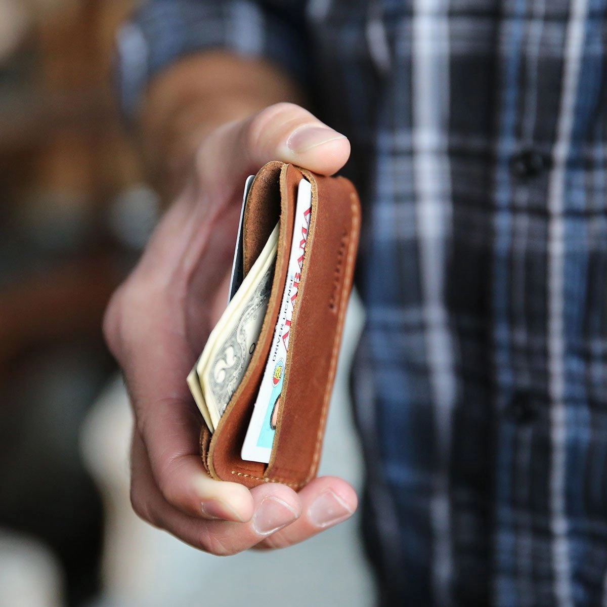 The Officially Licensed Crimson Tide Charleston Personalized Fine Leather Triple Sleeve Front Pocket Wallet