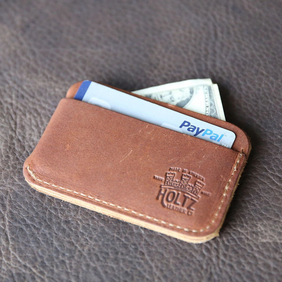 The Officially Licensed Crimson Tide Charleston Personalized Fine Leather Triple Sleeve Front Pocket Wallet