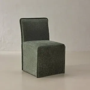 Washable Upholstered Dining Chair | 15” Back Height in Willow