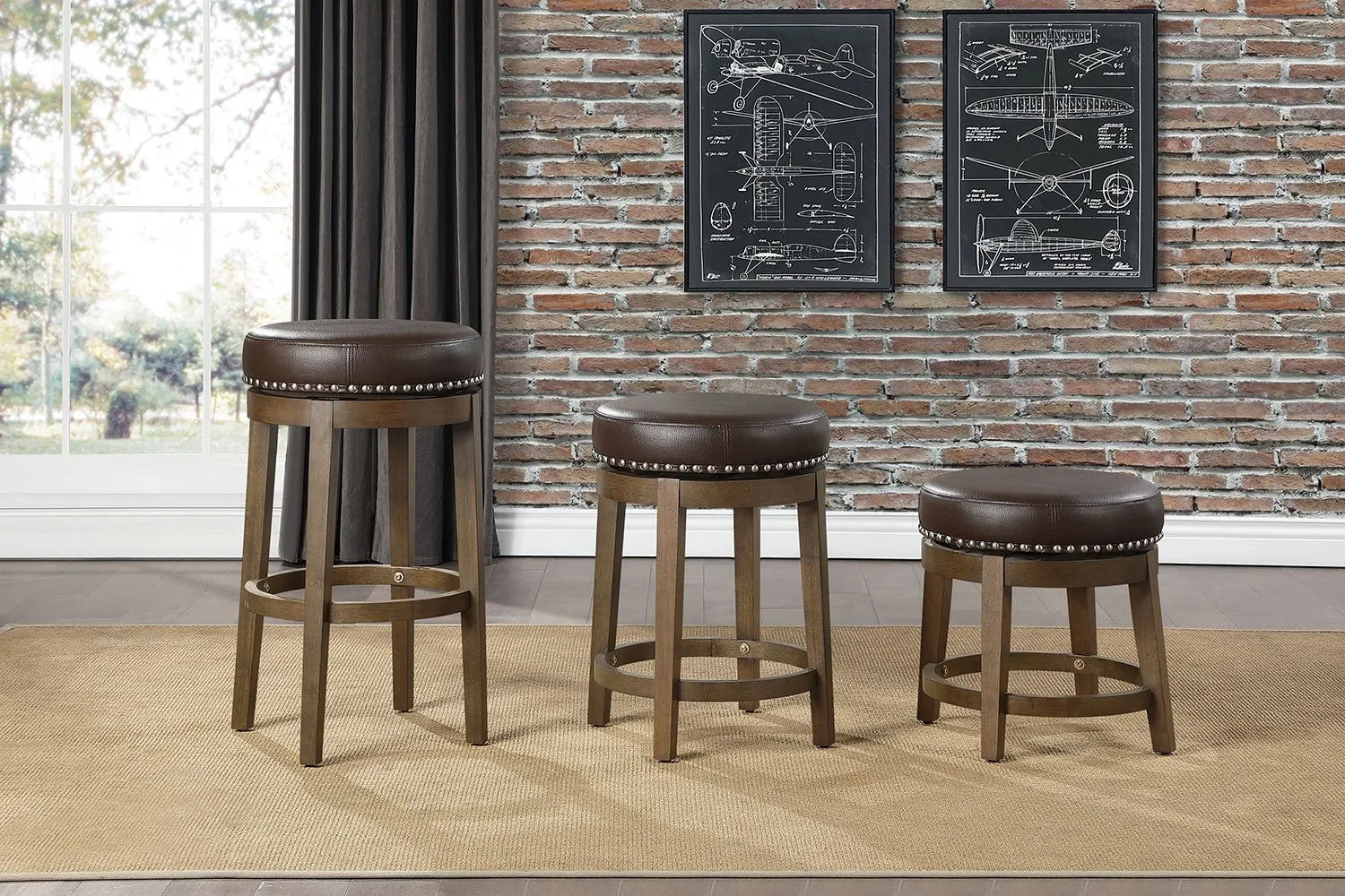 Westby Counter Stool - Brown - Set of Two